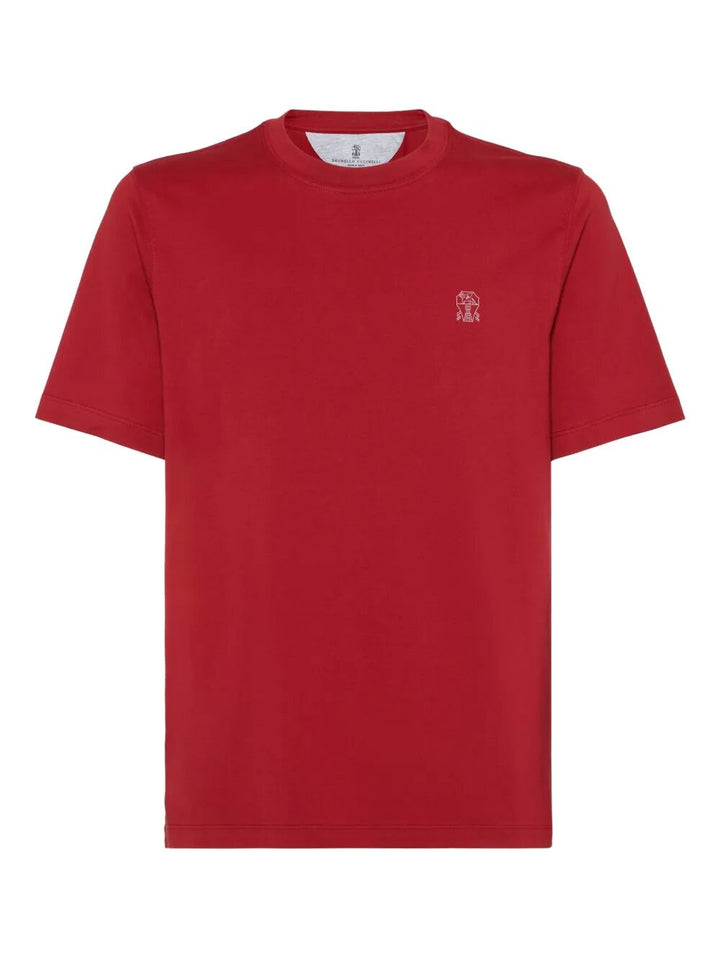 Brunello Cucinelli T-shirts - Rosso | 23f063d6715aa18b16b00c39d8f43b3f9db2c43c