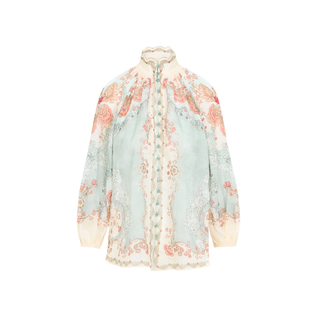 Zimmermann Blouse - Verde | 9ed52cf4be46a546c65ed7ef61c947e958639f55