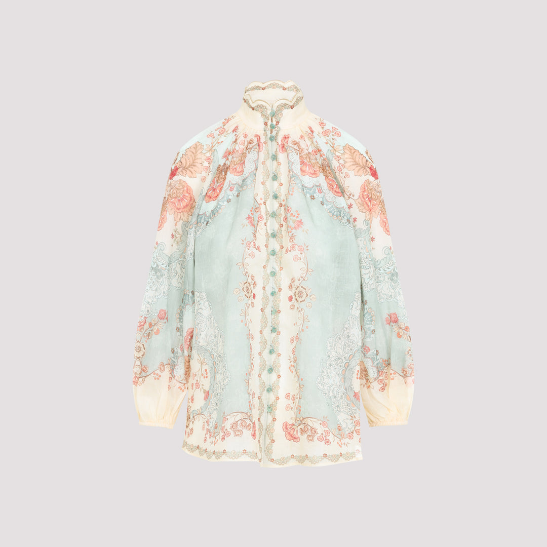 Zimmermann Blouse - Verde | 90f9bf7faa9b5c7f6c1fb2d5cc9b2c96b7349ee3