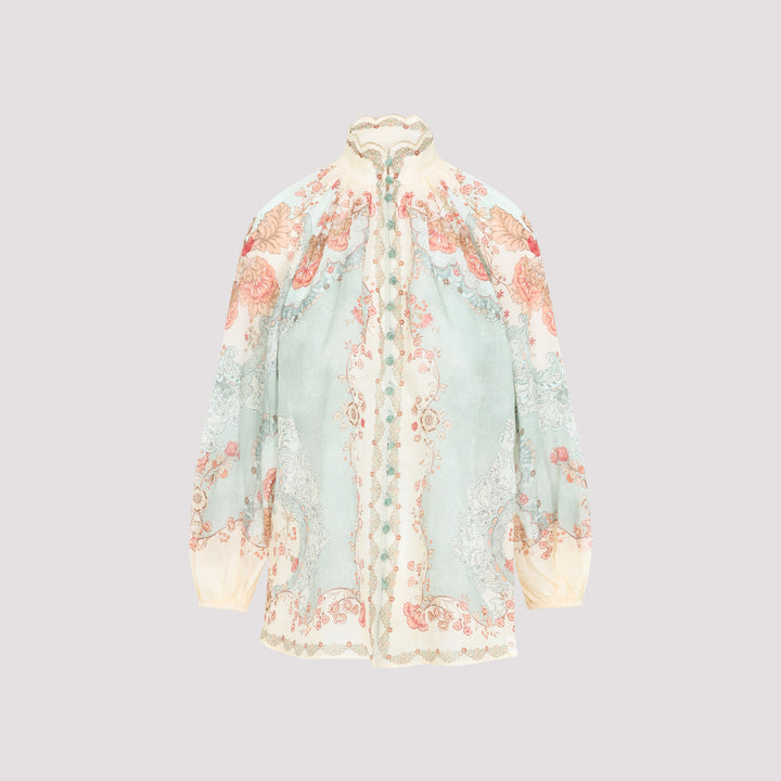 Zimmermann Blouse - Verde | 90f9bf7faa9b5c7f6c1fb2d5cc9b2c96b7349ee3