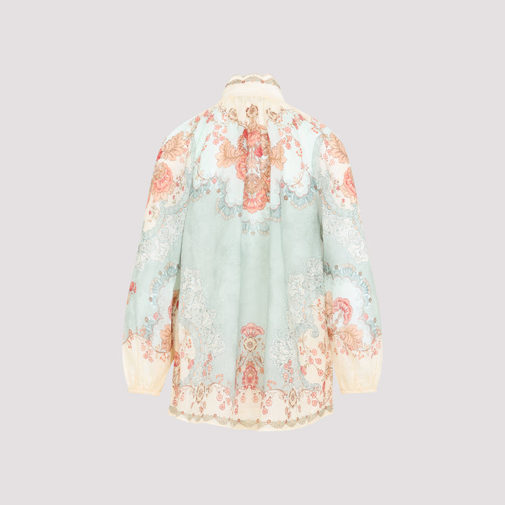Zimmermann Blouse - Verde | 545681f4c1c37a4775189a84938f3a464fce9665