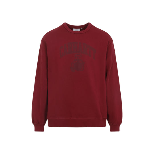 Red Faded Pond Corps Cotton Sweatshirt