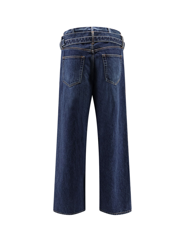 Sacai Jeans - Blue and green | 6ec3348f21b52293fbbbd7888109c1a0f5f90a6c