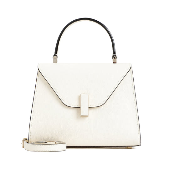 White Iside Top Handle Mini Bag