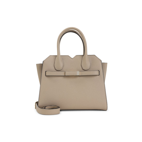 Beige Cachemire Calf Leather Milano Mini Handbag