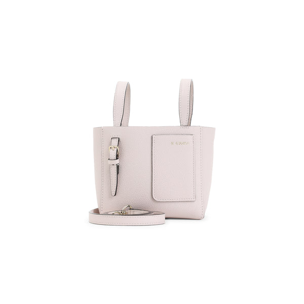 Pink Bucket Mini Calf Leather Shoulder Bag