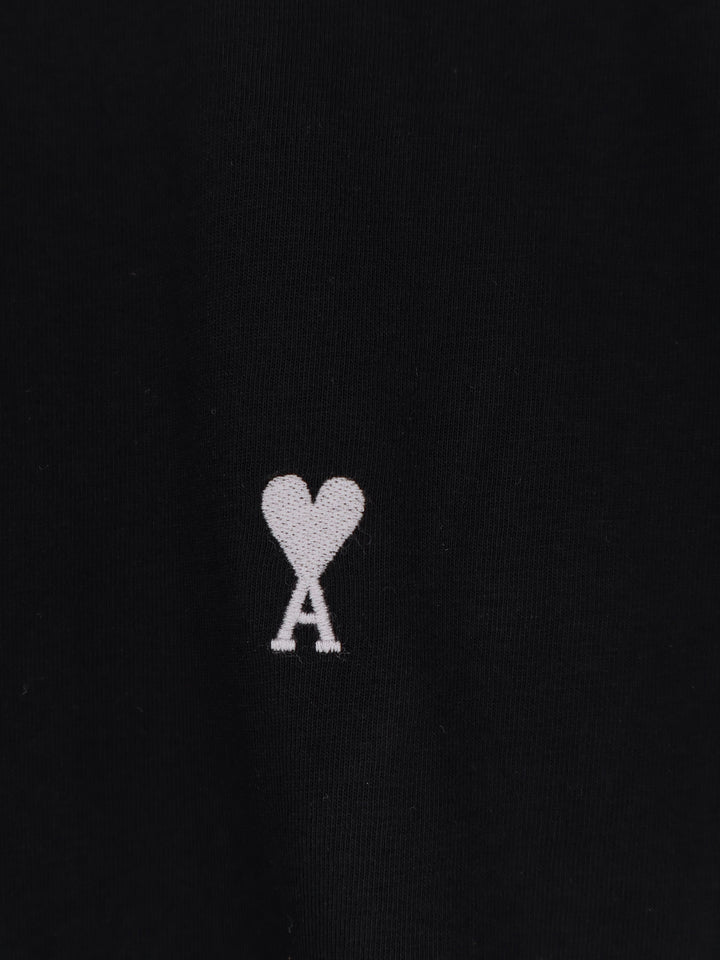 Ami Paris T-shirts and Polos - NOIR/BLANC CREME | e016a07b65137e8109c21697713270d9215bbb5e