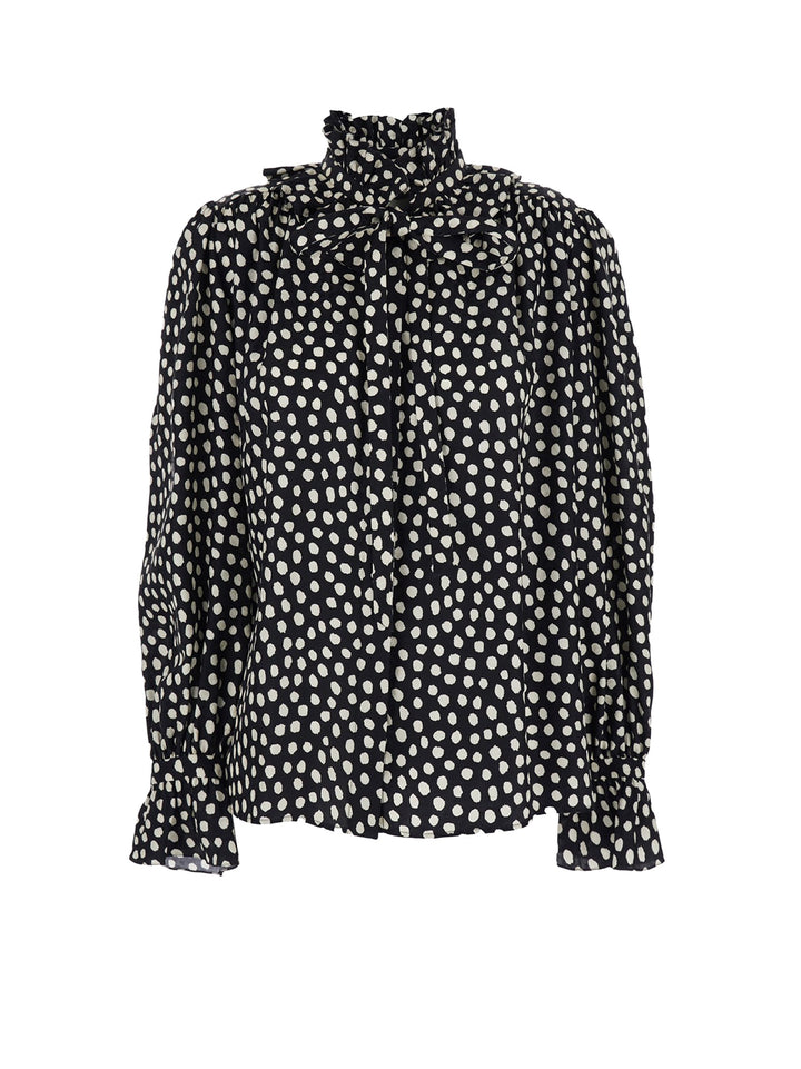 Chloè Shirts - Black - Beige 1 | c2e19a1115e1b6fd409e5ff508a853c63e062879