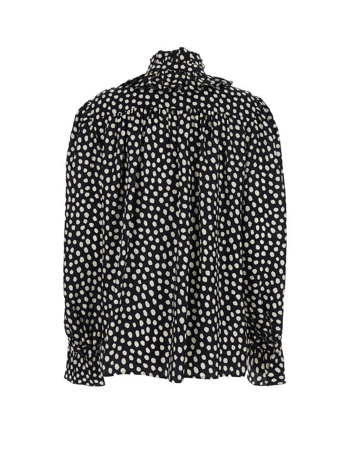 Chloè Shirts - Black - Beige 1 | f6d62c7ab85577a2089a5d687e80fdc69be83887