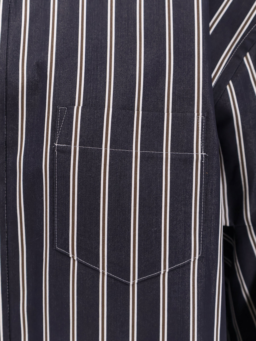 Sacai Shirts - NAVY STRIPE | d4b18f26deaa6795177de99b638be2dad78a5fe9