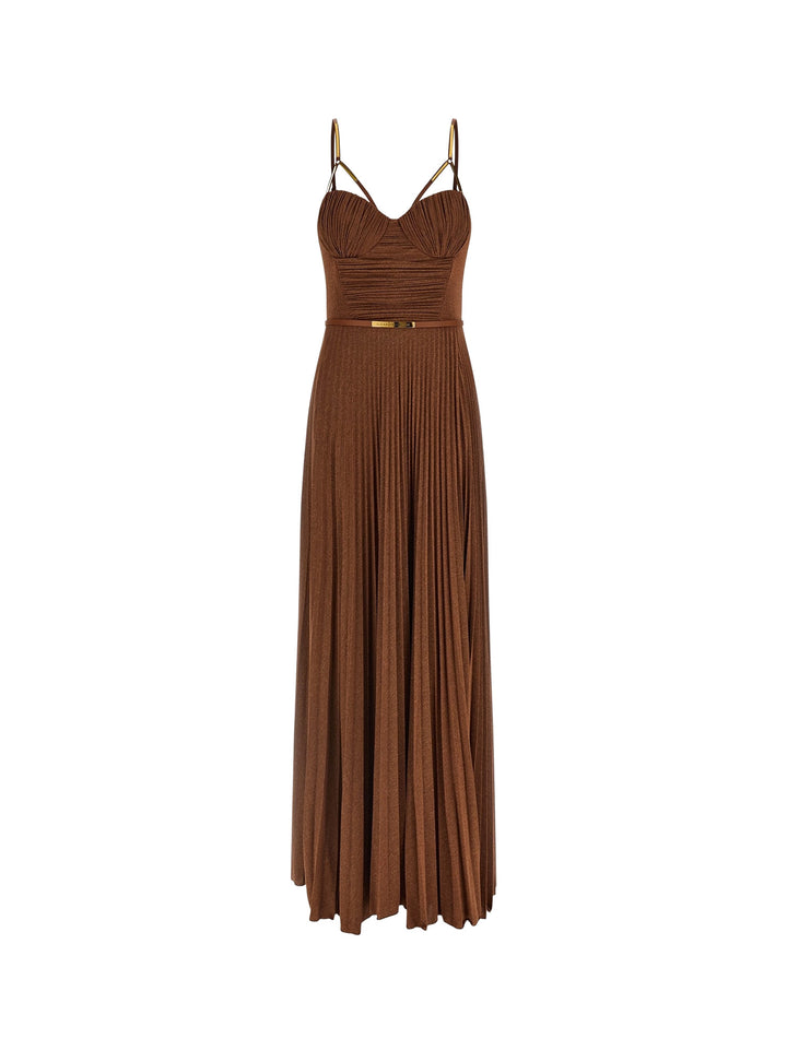 Elisabetta Franchi Dresses - Marrone | dfc3bf72b1a6740fc2d6377a5a2de2ad016fe4e7