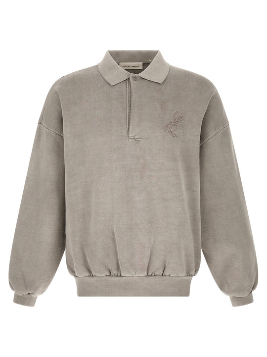 Classic Fleece Polo Grigio