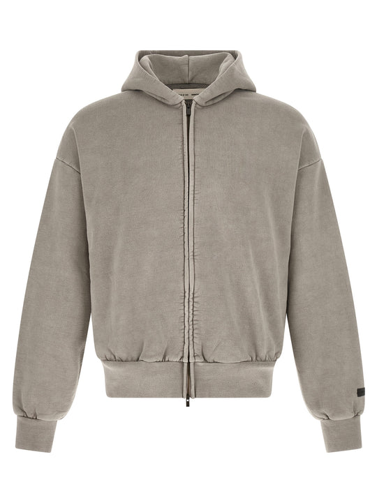 Classic Fleece Full Zip Felpe Grigio