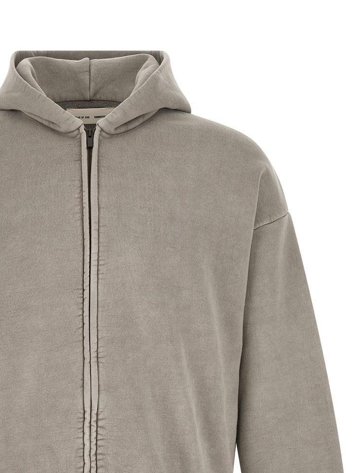 Fear Of God Essential Classic Fleece Full Zip Felpe - Grigio | 096506f5ad0e18c24a2bba7c94dad785e44dae87