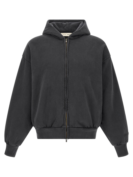 Classic Fleece Full Zip Felpe Nero