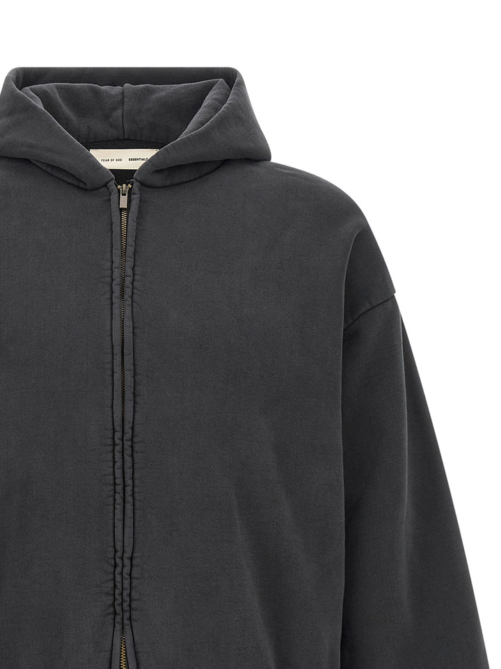 Fear Of God Essential Classic Fleece Full Zip Felpe - Nero | 8379095a98e488fd657e8664d8a16945b81174a2