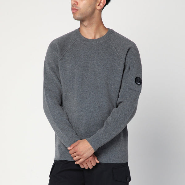 Grey Wool-Blend Sweater