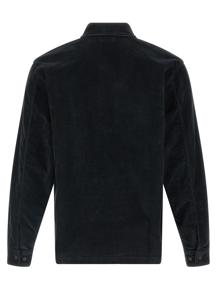 C.P. Company Ribbed Velvet Overshirt Camicie - Nero | 41baaa49cc0d75d5a1237b5e7714b55e8c047f9e