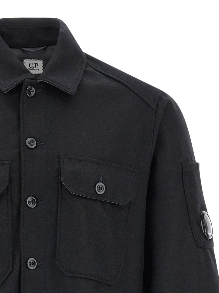 C.P. Company Wool Overshirt Camicie - Nero | 56439877354f8398def859f2ae8c73a42ac29a8d