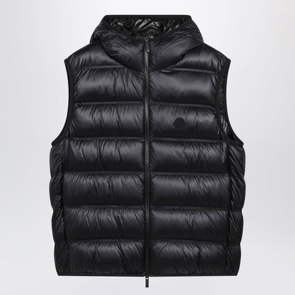 Black Nylon-Padded Panestrel Waistcoat