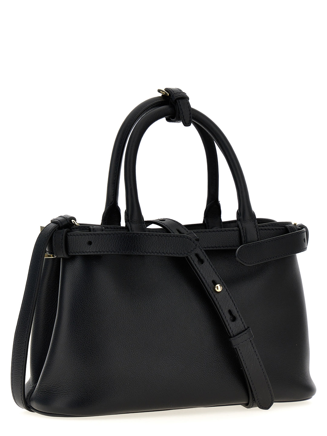 Prada Prada Buckle Small Borse a Mano - Nero | 4b5d5ef0c52f73e9a8d627cd1511ab2b0fba008c
