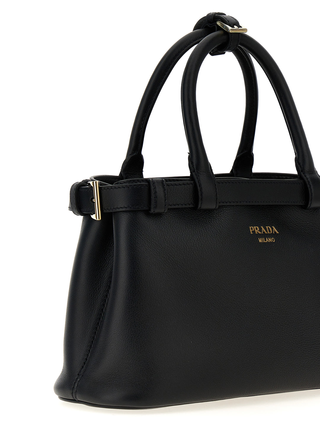 Prada Prada Buckle Small Borse a Mano - Nero | abdbed24b1a1d099c4be7b1a36f04080259e151f