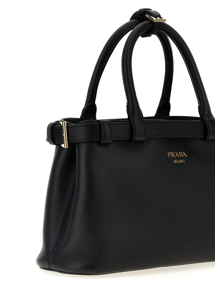 Prada Prada Buckle Small Borse a Mano - Nero | abdbed24b1a1d099c4be7b1a36f04080259e151f