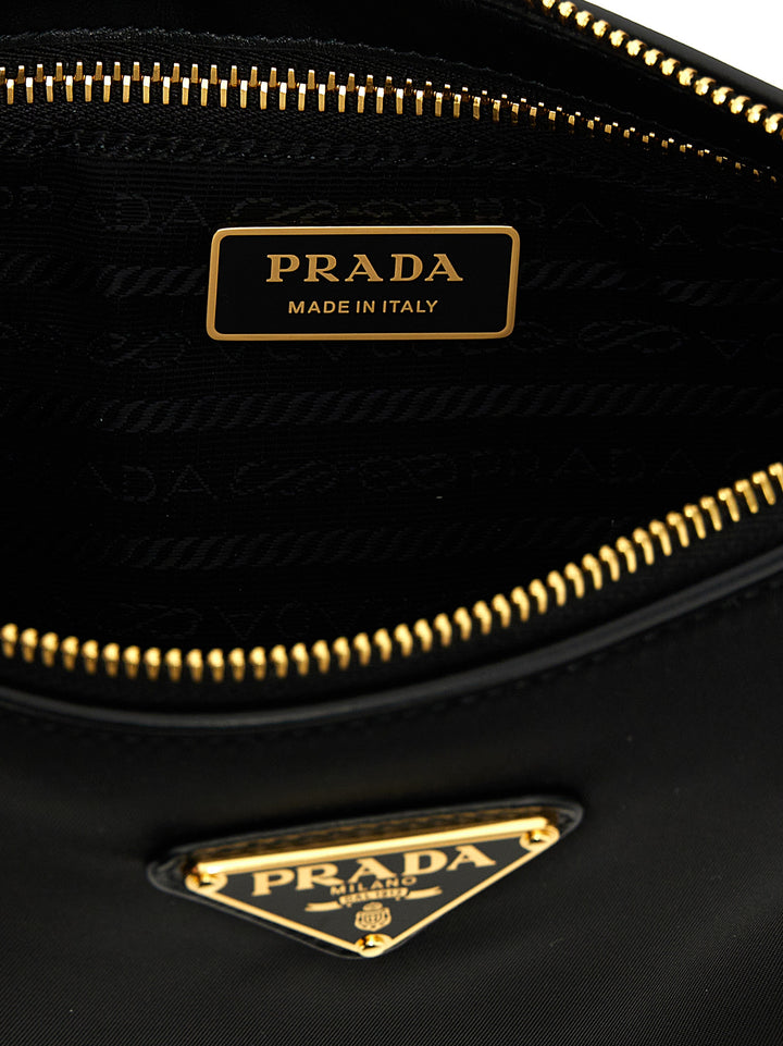Prada Re-Nylon Small Shoulder Bag Borse a Spalla e Tracolla - Nero | f79b4bf1fb4fd884aab4bb171b8699d86842c774