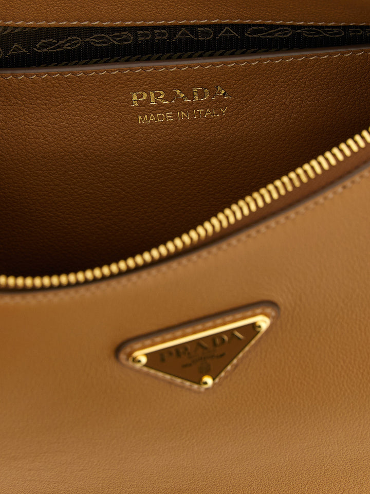 Prada Prada Arqué Borse A Spalla E Tracolla Marrone