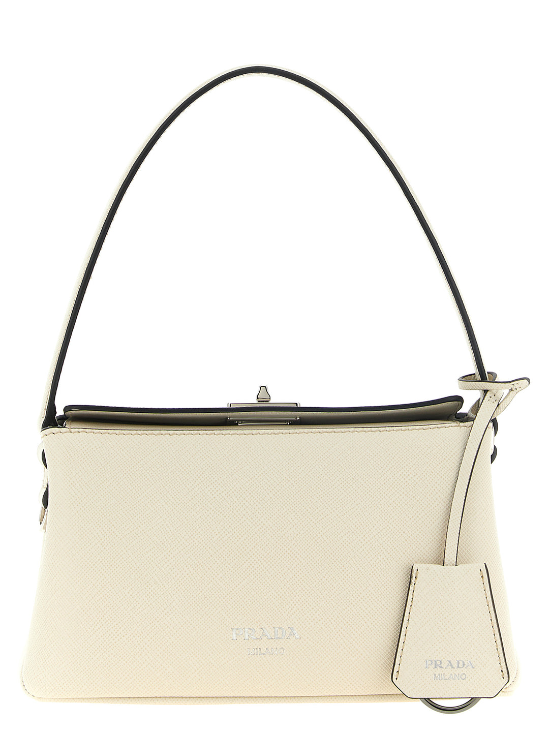 Prada Prada Midi Bolsos de Mano Blanco