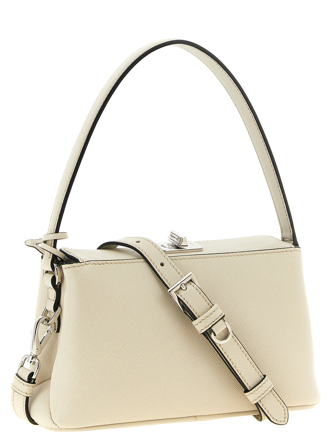 Prada Prada Midi Bolsos de Mano Blanco
