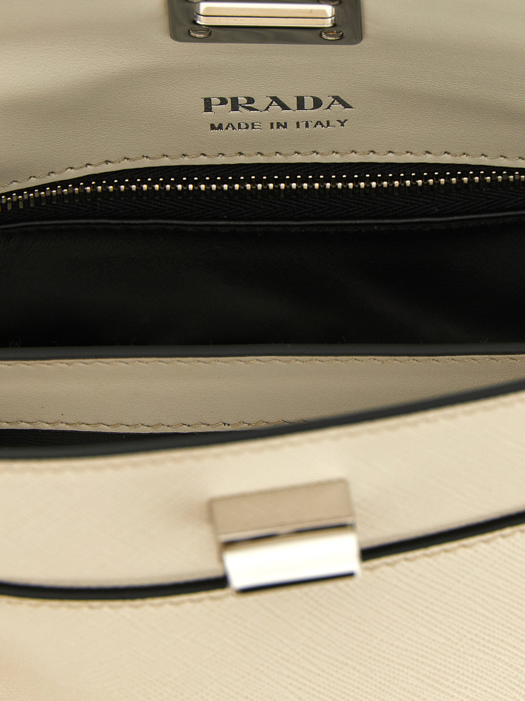 Prada Prada Midi Bolsos de Mano Blanco