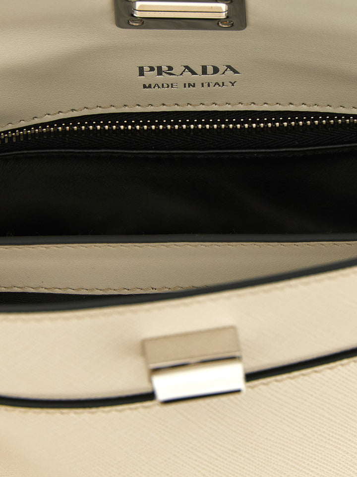 Prada Prada Midi Bolsos de Mano Blanco