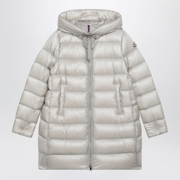 Pearl Beige Nylon Laqué Down Jacket