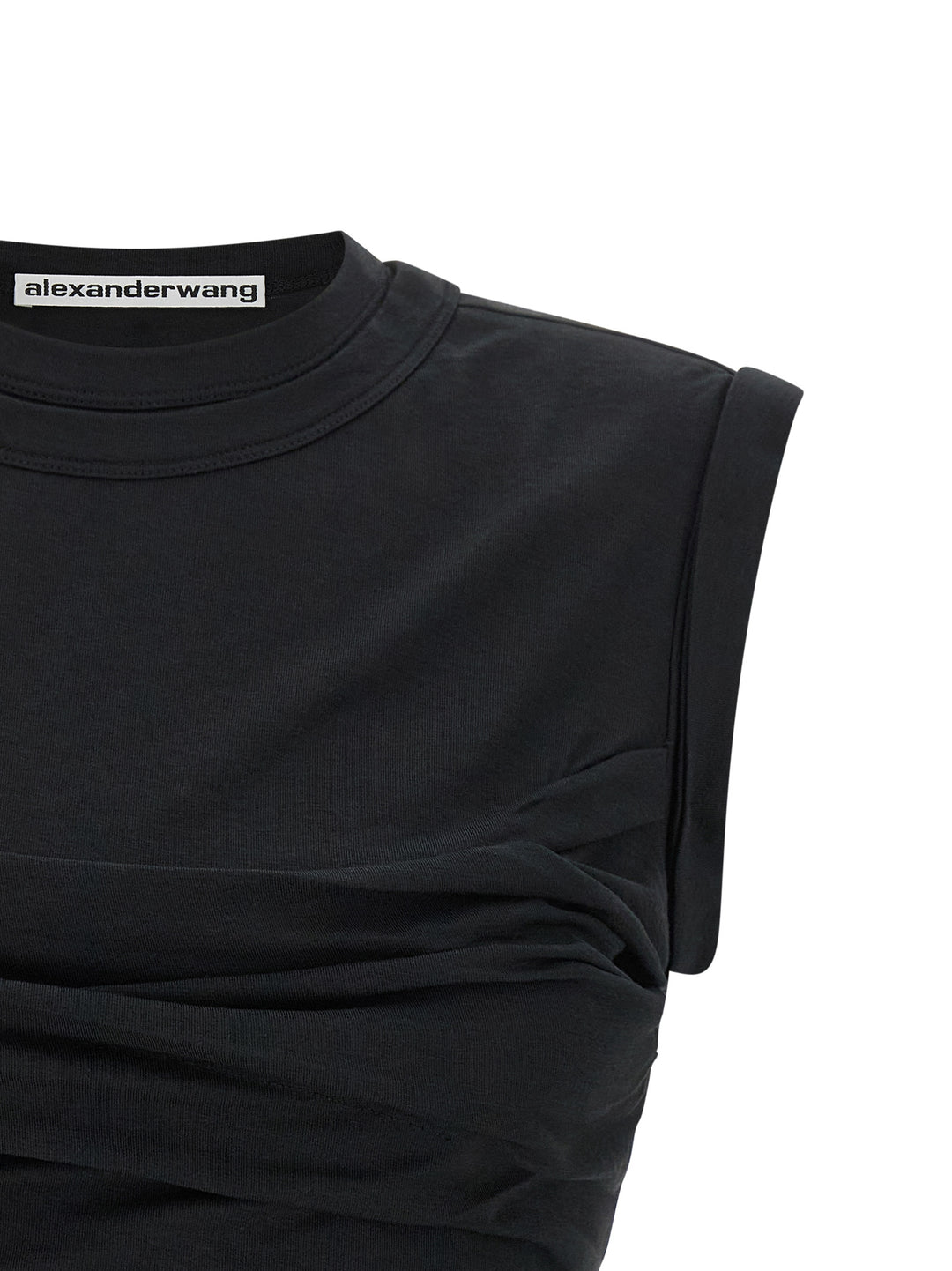 Alexander Wang Twisted Bust Layered Tank Top - Nero | f9fdb67e8533cb5048391175b2d3132219b994d9