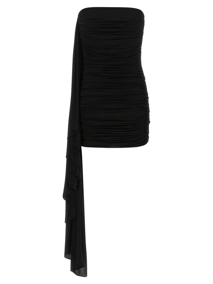 Alexander Wang Asymmetrical Draped Dress Abiti - Nero | 2a457520bcbafa1100df0d0d2087bb0595d8325b