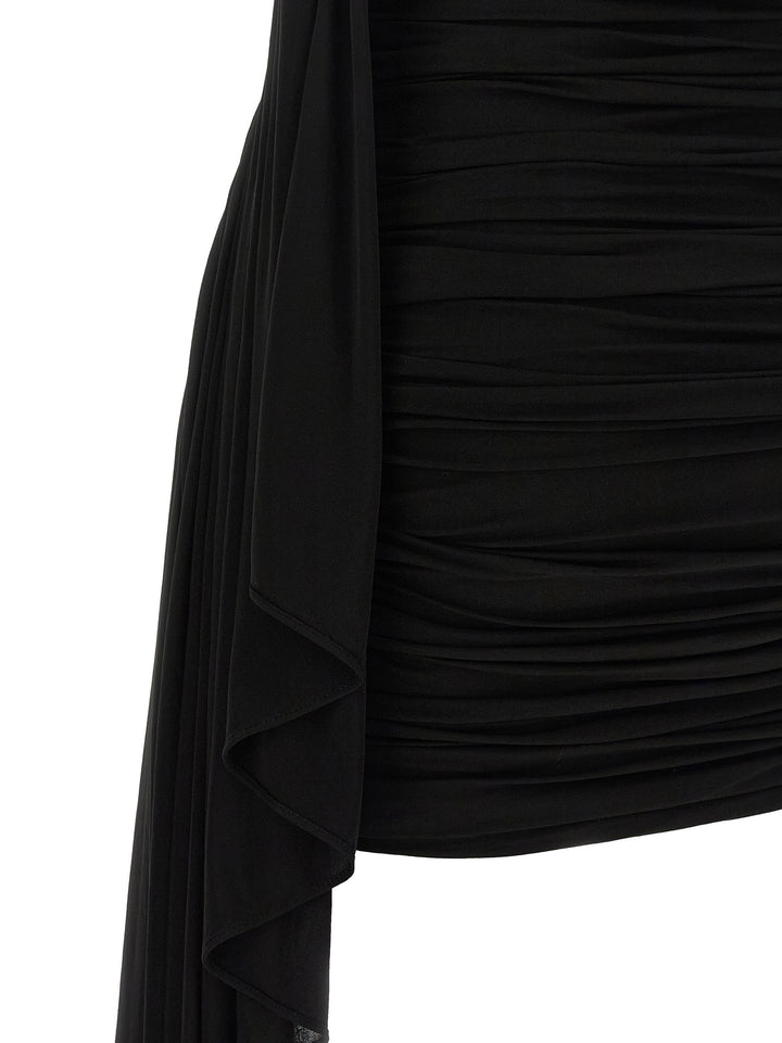 Alexander Wang Asymmetrical Draped Dress Abiti - Nero | efa4693f9c1a431cba383f36f44c630dc63ee61c