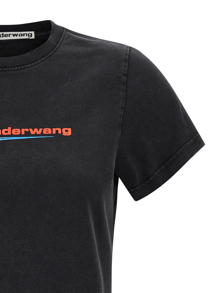 Alexander Wang Shrunken T shirt - Nero | b71a414977bbd9351cf59f928783a43f947bb700