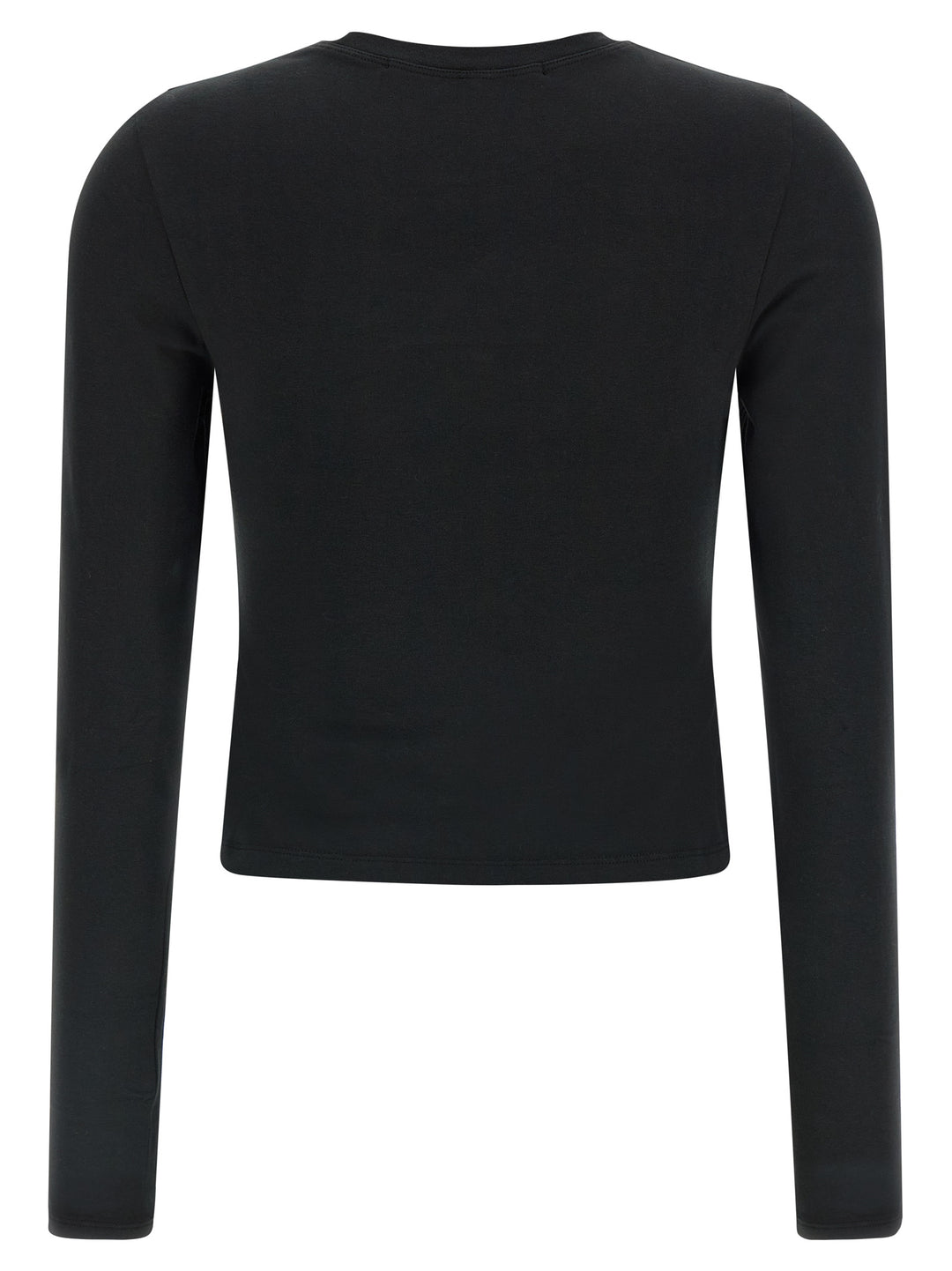 Alexander Wang Ls Tee W/Logo Print T shirt - Nero | fca6b2de058614294821380f340d8e991769874b