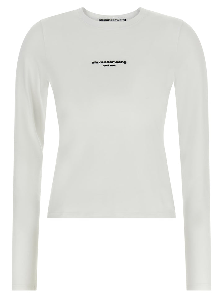 Alexander Wang Ls Tee W/Logo Print Maglioni - Bianco | dc2409183f41d7fd46f72f9f4dbcecd49a80b2a0