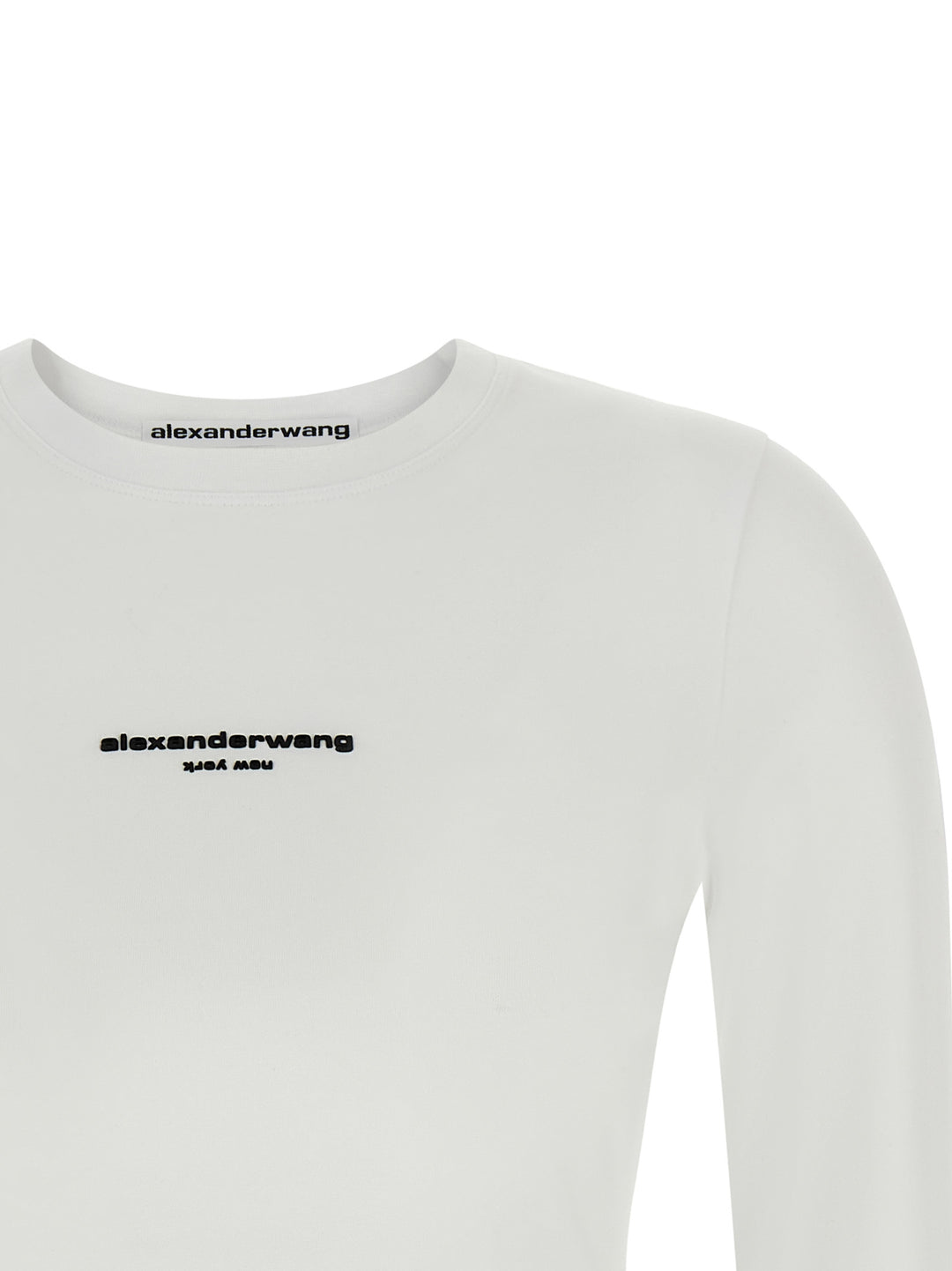 Alexander Wang Ls Tee W/Logo Print Maglioni - Bianco | 3d738a1d7ee7630b9ebe555ceed0bb2f088fb6bf