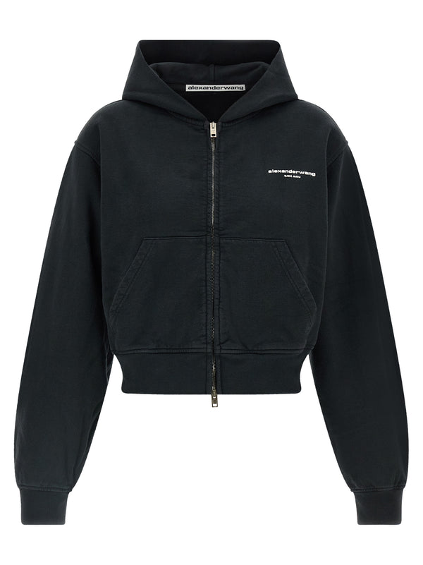 Zip-Up Hoodie Felpe Nero