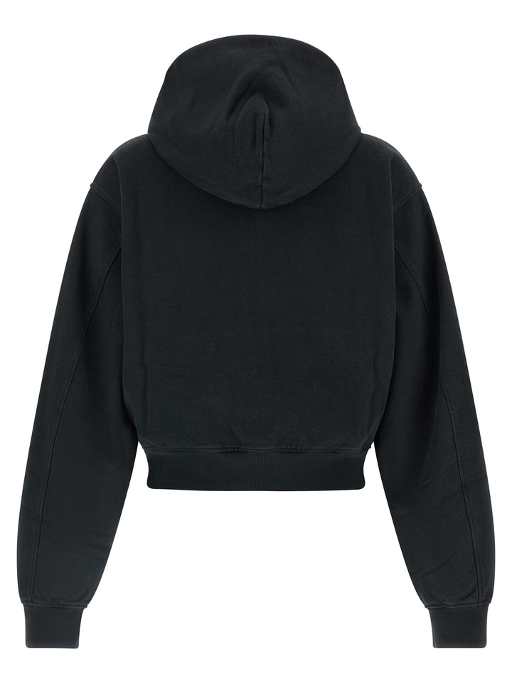 Alexander Wang Zip-Up Hoodie Felpe - Nero | 4cd68f2ae6f837f54025986aaed25a3a5014f219
