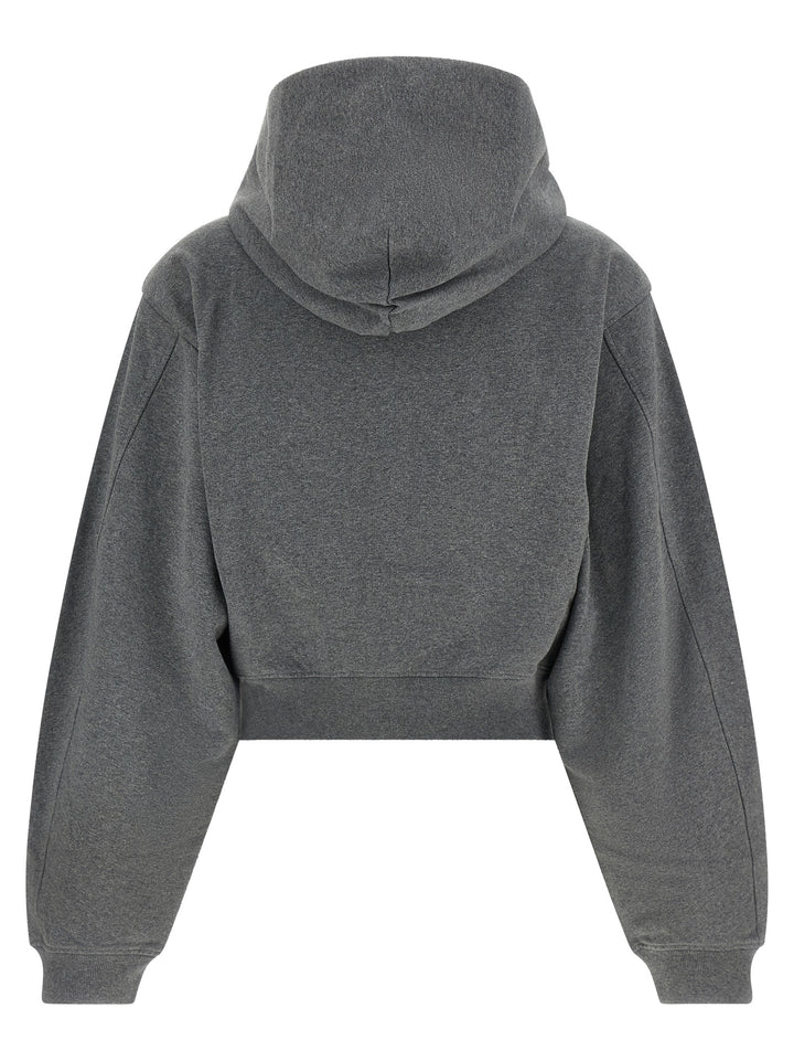 Alexander Wang Zip-Up Hoodie Felpe - Grigio | a325ab2422fc804e15844057fab92819937771ca