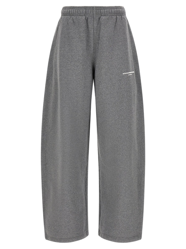 Logo Fleece Pantaloni Grigio