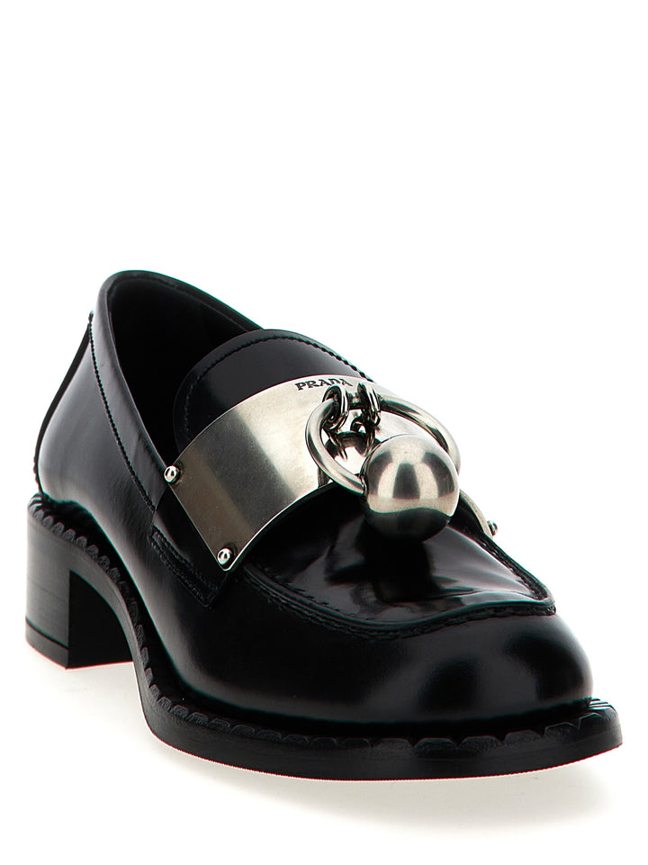 Prada Piercing Mocassini - Nero | 9af794b868c70d248f44d683c6a16ce640e50ac4