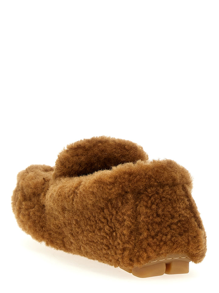 Prada Shearling Mocassini - Marrone | 9b6d5994377ce1799a0968241f9d8cb7bff60813