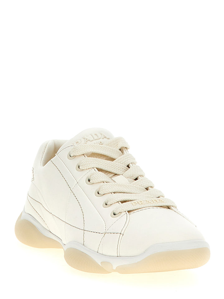 Prada Nappa Sneakers - Bianco | b2b7bb463af9b4c037b08a95f229dabf424f6117