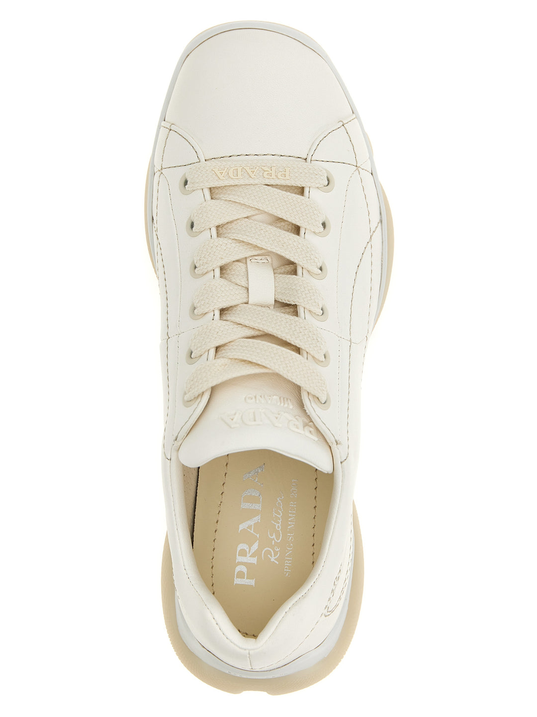 Prada Nappa Sneakers - Bianco | 58484b40dba80d3d32b40d882f9a0db2f9a6d9b7