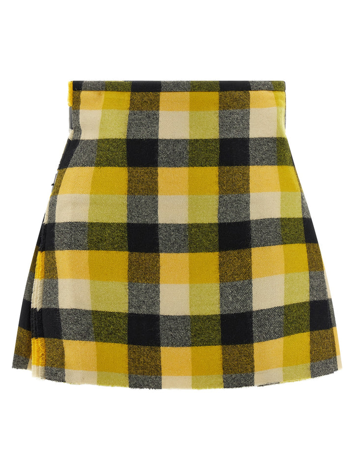 Vivienne Westwood Kilt Skirt Gonne - Giallo | 71ccbc9d3bd366ef96dd0c6c2c04030c1244b00a